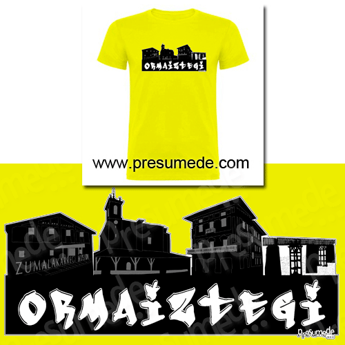 pueblo-ormaiztegi-gipuzkoa-camiseta-skyline