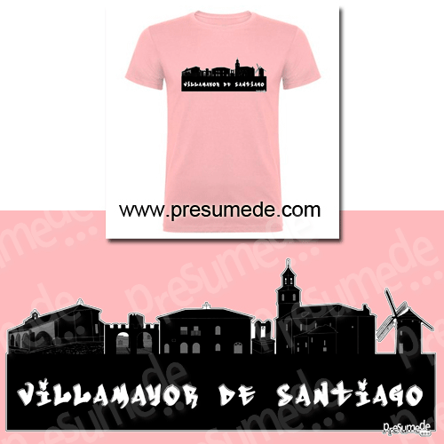 pueblo-villamayor-de-santiago-cuenca-camiseta-skyline