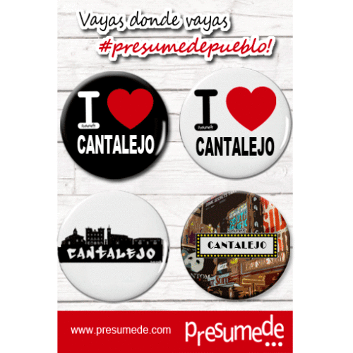 Cantalejo (Segovia). Pack 4 chapas.
