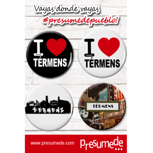 Térmens (Lleida). Pack 4 chapas.