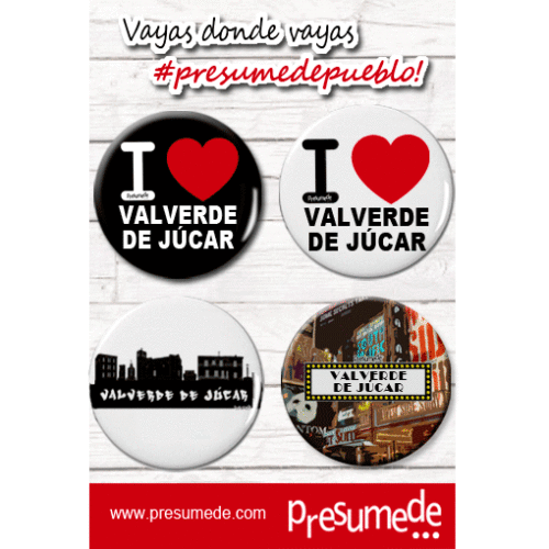 Valverde de Júcar (Cuenca). Pack 4 chapas.