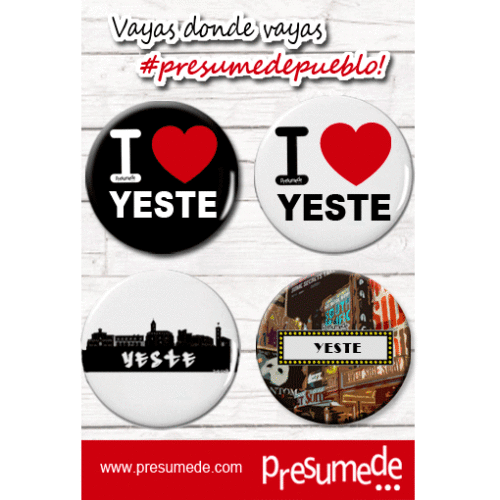 Yeste (Albacete). Pack 4 chapas.