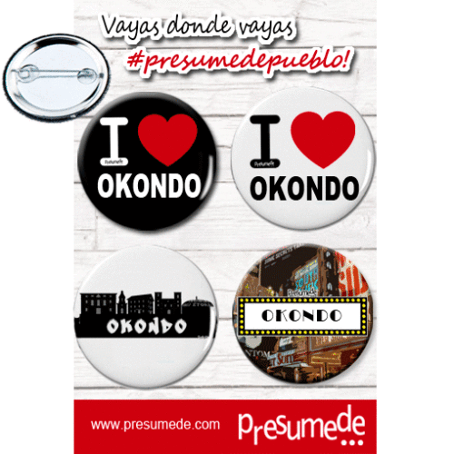Okondo (Araba/Álava). Pack 4 chapas. Ref. LLSB