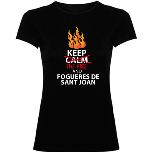 Camiseta Keep The Fire and Fogueres de Sant Joan (Alacant)