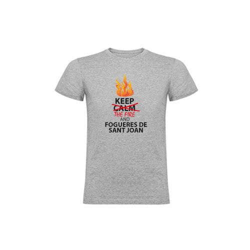 Camiseta Keep The Fire and Fogueres de Sant Joan (Alacant)
