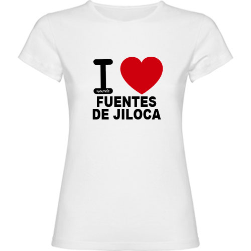 Camiseta I love Fuentes de Jiloca. Zaragoza