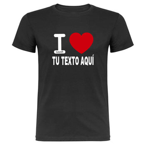 Camiseta personalizada I LOVE