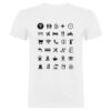 Camiseta con iconos universales para viajeros
