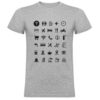 Camiseta con iconos universales para viajeros