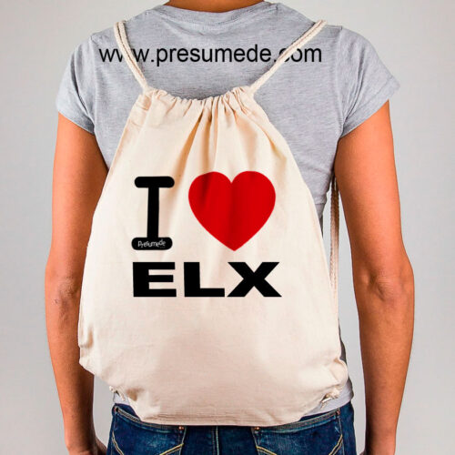 Mochila Elx "I Love"