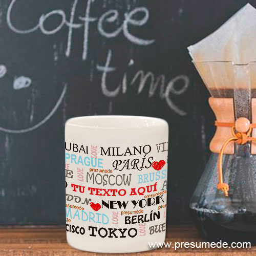 Taza personalizada Ciudades del mundo