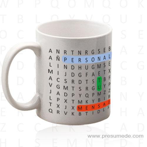 Taza con mensaje personalizada