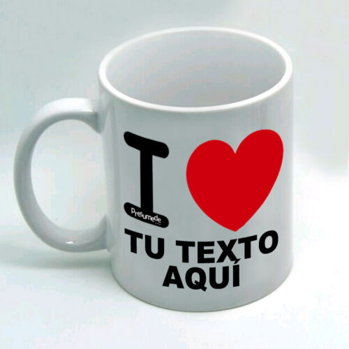 Taza personalizada "I Love"