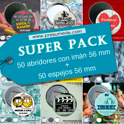 Pack para comunión abridores y espejos