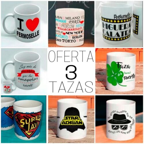 Oferta 3 tazas