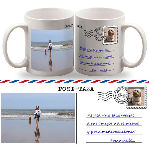 Taza postal con foto