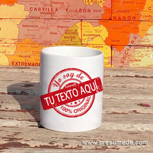 Taza personalizada yo soy de