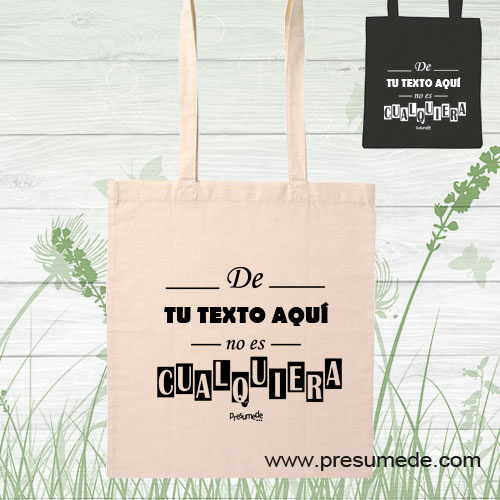 Bolsa de algodón no es cualquiera personalizada