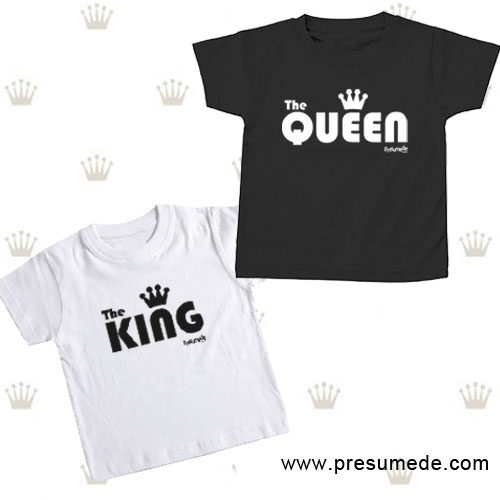 Camiseta QUEEN O KING para niños