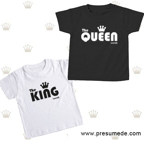 sofá Locomotora Bronceado Camiseta QUEEN O KING para niños/as - Presumede