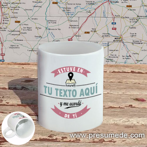 Taza personalizada estuve en