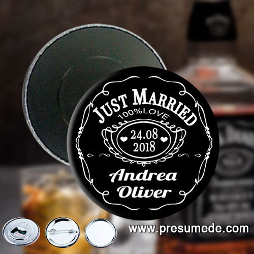 Imanes para boda Jack Daniel's