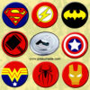 Abridores con imán fiesta superheroes