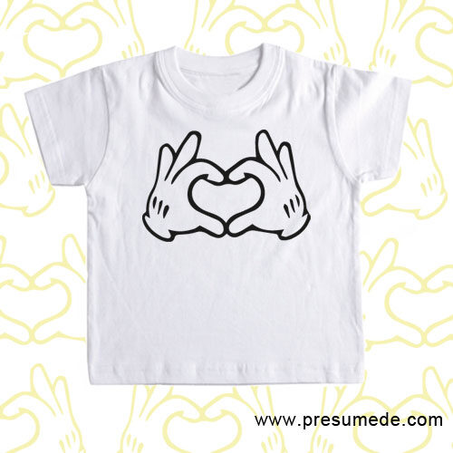 Camiseta corazón Disney para niños