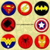 chapas fiesta superheroes