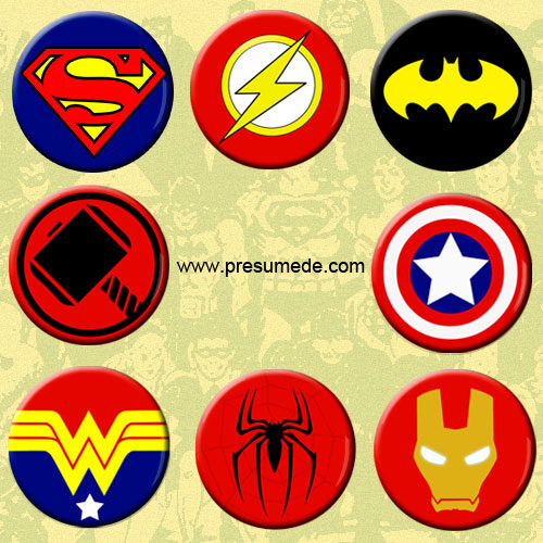 chapas fiesta superheroes