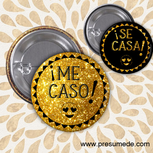 CHAPAS para despedidas ME CASO y SE CASA - Presumede