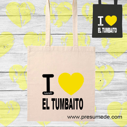 Bolsa de algodón I Love El Tumbaito