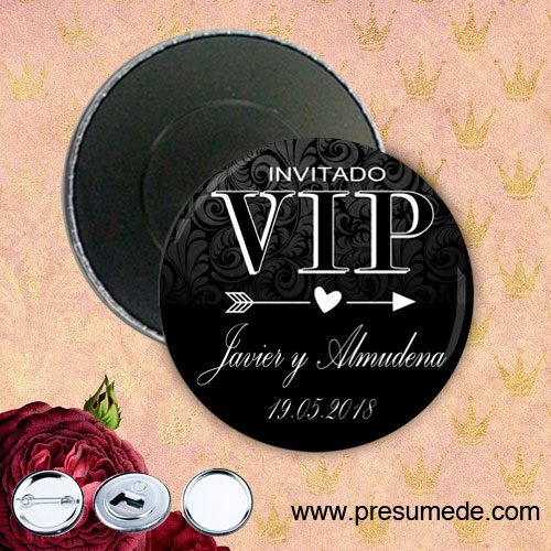 Imanes para boda invitado vip