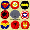 Imanes fiesta superheroes