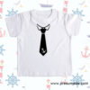 Camiseta infantil con corbata con ancla
