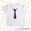 Camiseta infantil con corbata de teclado