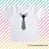 Camiseta infantil con corbata a rayas