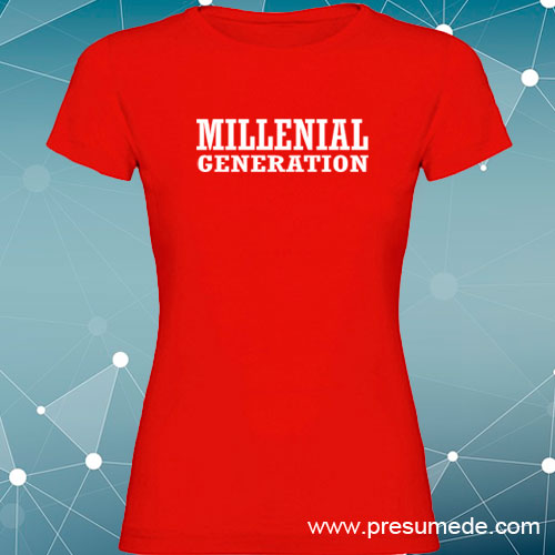 Camiseta millenial generation