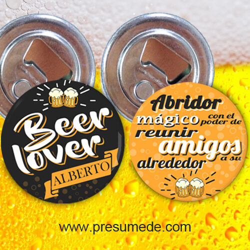 Abridores con imán beer lover