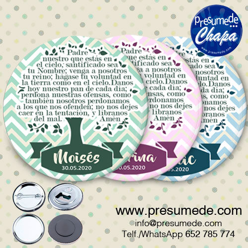 Chapas para comunión árbol de la vida