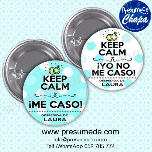 Chapas para despedida keep calm