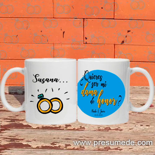 Taza Dúo: Quieres ser mi testigo de boda?