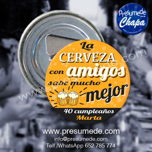 Abridores para cumpleaños la cerveza