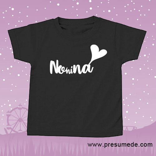 Camiseta no ni ná de niño color negro