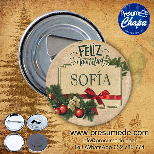 Chapas feliz navidad