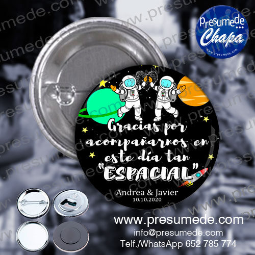 CHAPAS para boda PERSONALIZADAS - Presumede