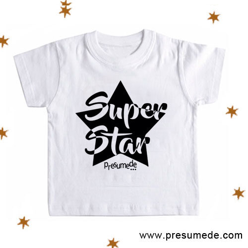 Camiseta SUPER STAR para niños