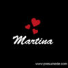 Mochila personalizada con nombre corazones