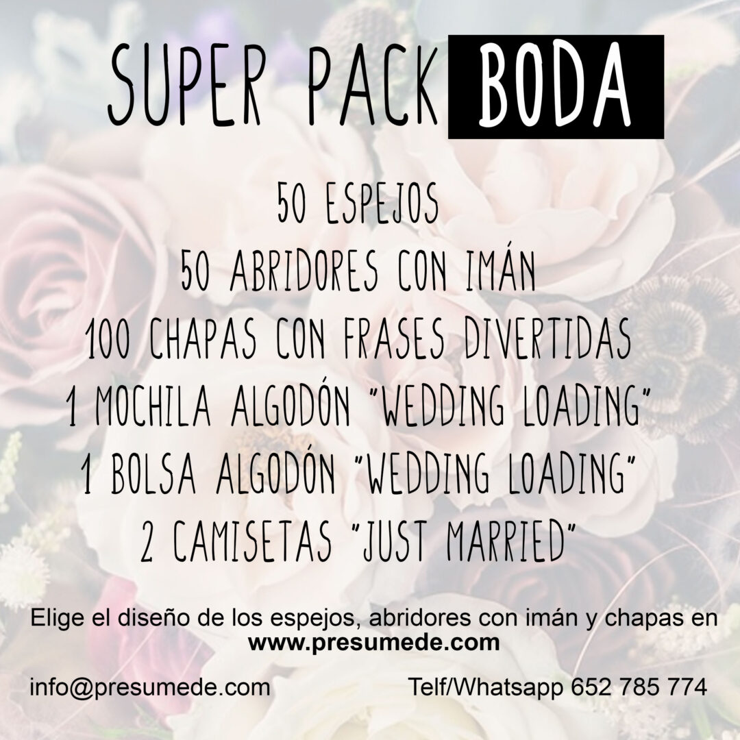 Pack Boda 100 