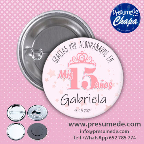 Chapas para mis 15 estrellas